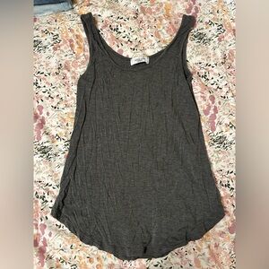 Carly Jean Los Angeles Charcoal Tank Top